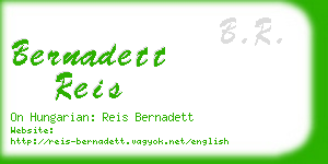 bernadett reis business card